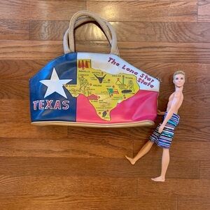 WOMENS TEXAS PURSE GRAPHIC POP HANDBAG STATE FLAG ICON